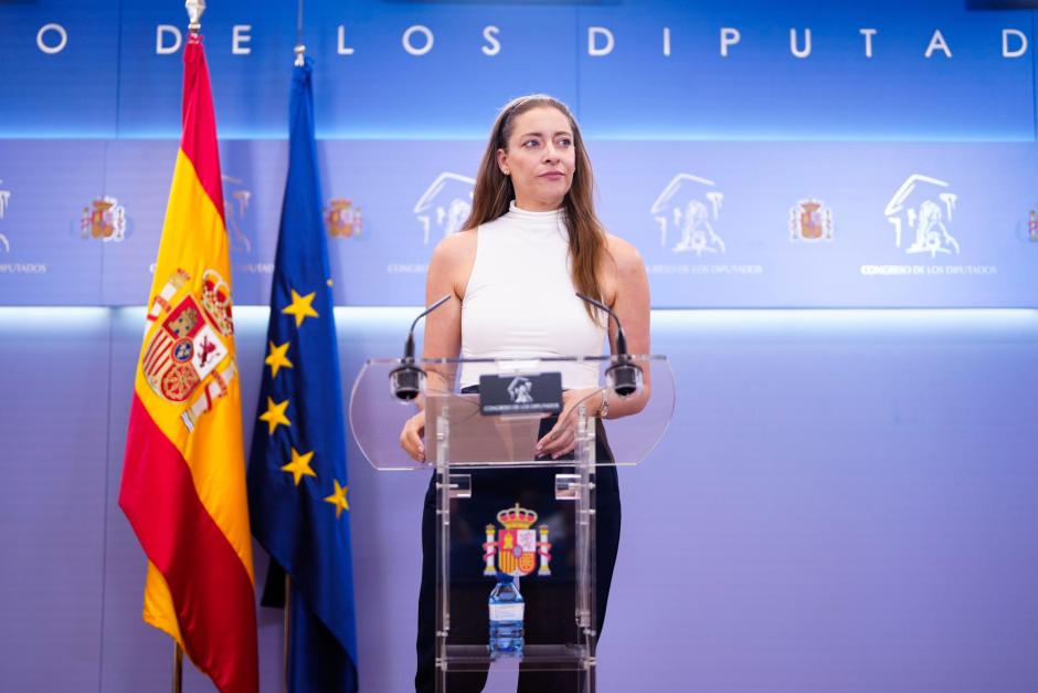 La portavoz de PP en el Congreso, Ester Muñoz, este martes