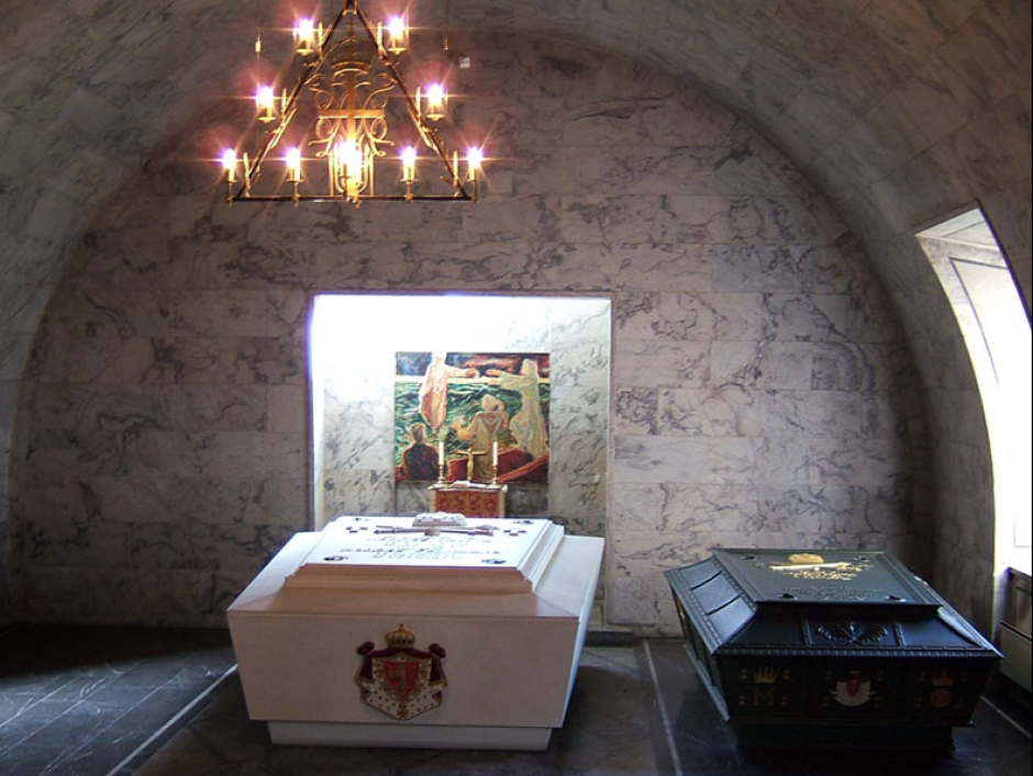 Los sarcófagos de los Reyes Haakon y Olaf