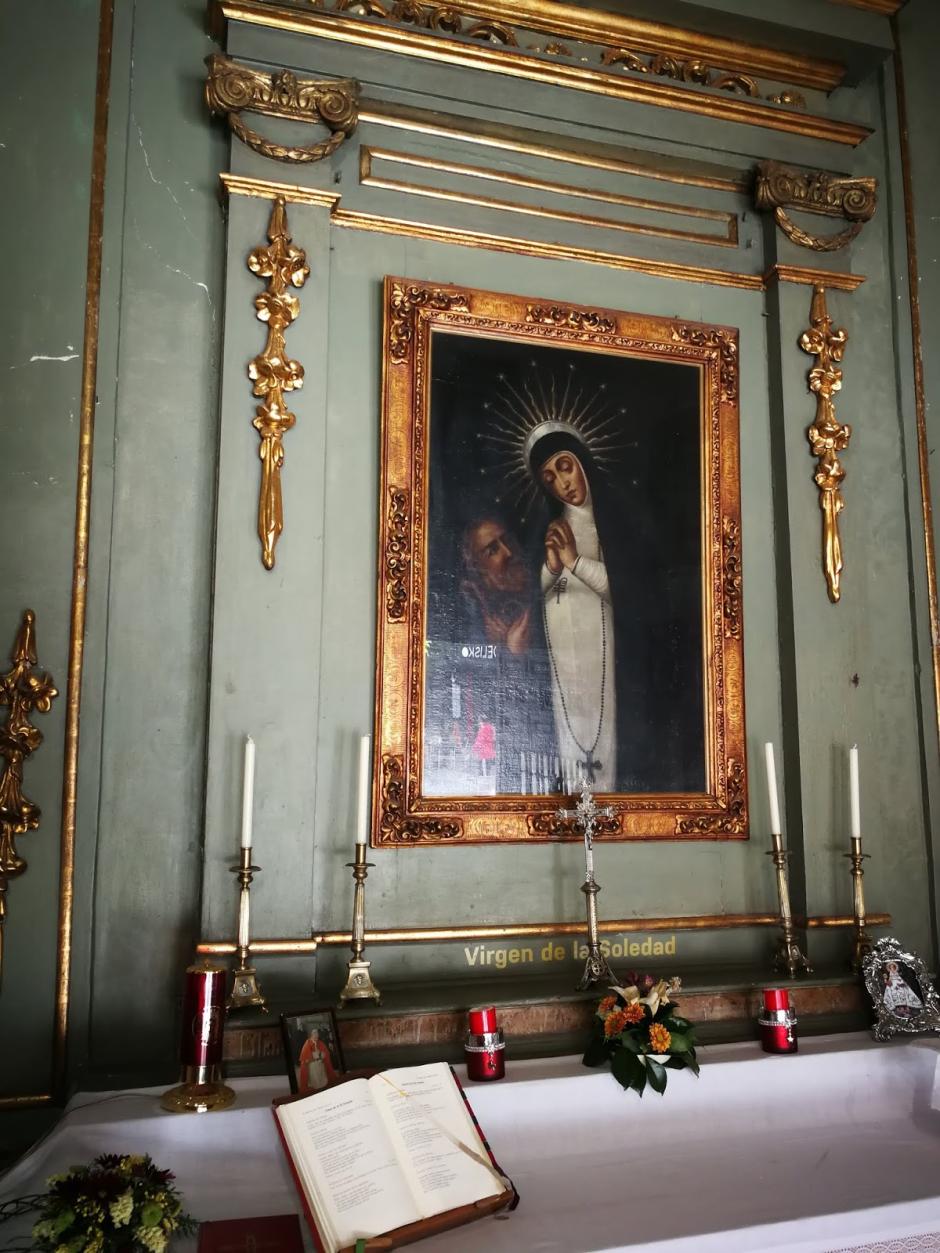 Imagen de la Virgen de la Soledad