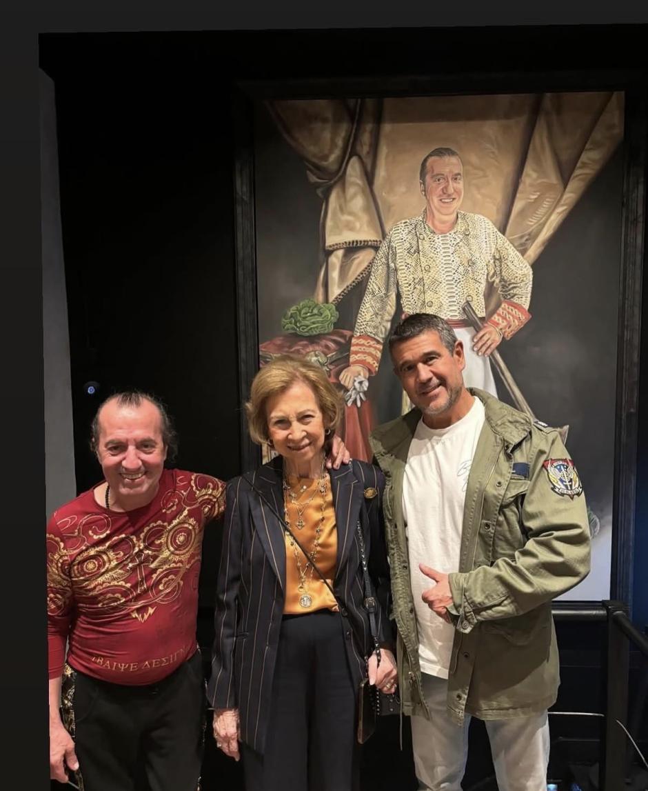 La Reina Sofía con Floren Domezain