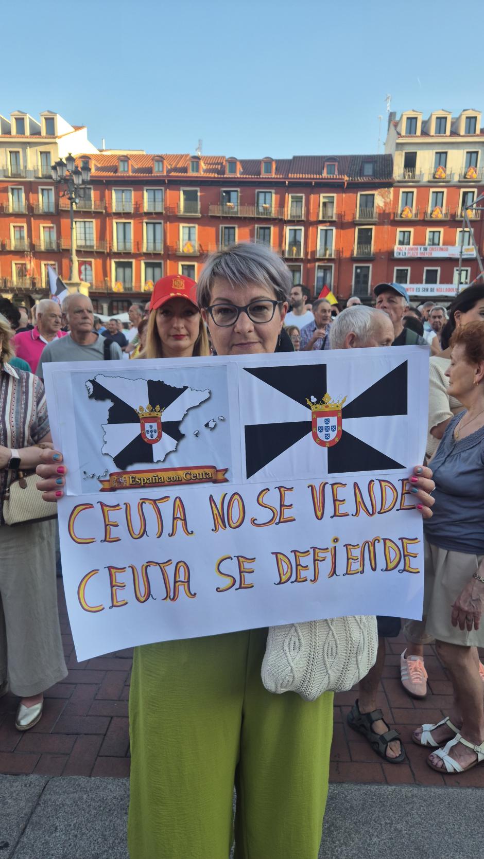 Concentración en apoyo a Ceuta en Valladolid
