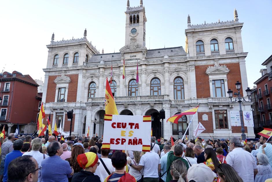 Manifestación en Valladolid en apoyo a Ceuta