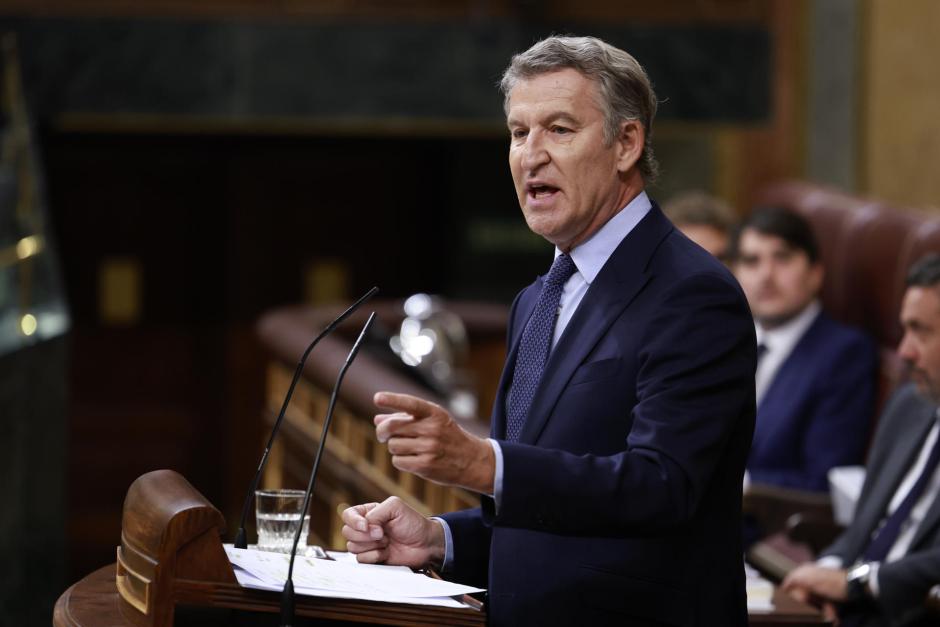El líder del Partido Popular, Alberto Núñez-Feijóo
