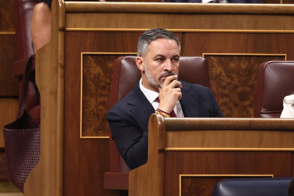 El presidente de Vox, Santiago Abascal