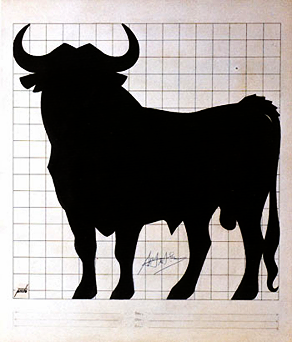 Toro de Manolo Prieto. Copia del original (1956)