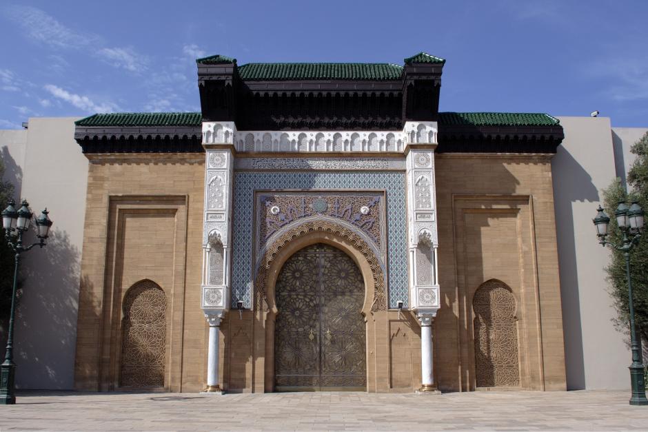 La puerta principal del Palacio Real de Casablanca