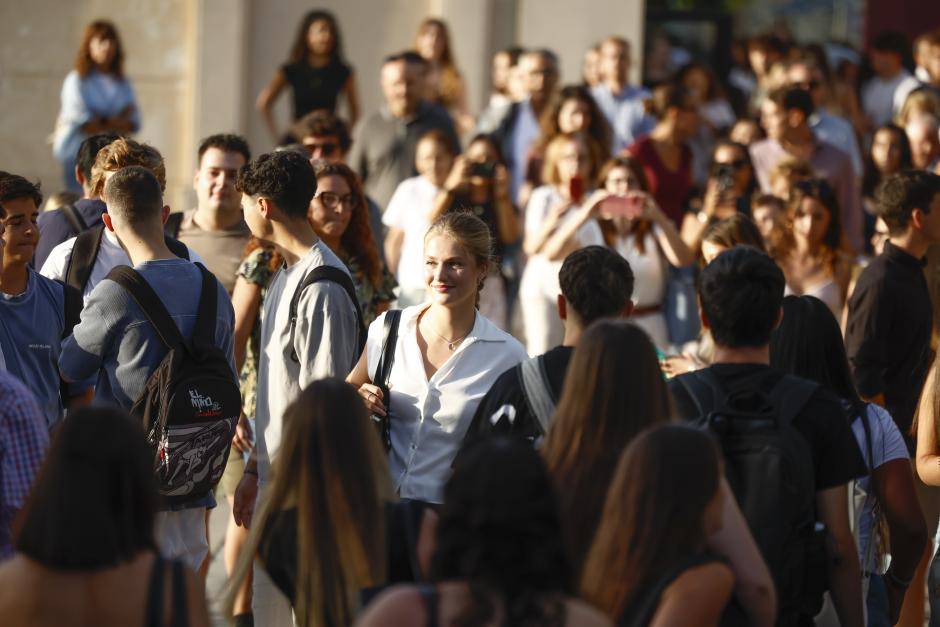 Princess Leonor de Borbón arrives at Carlos III University of Political Science in Madrid. Monday, 7 September , 2026.