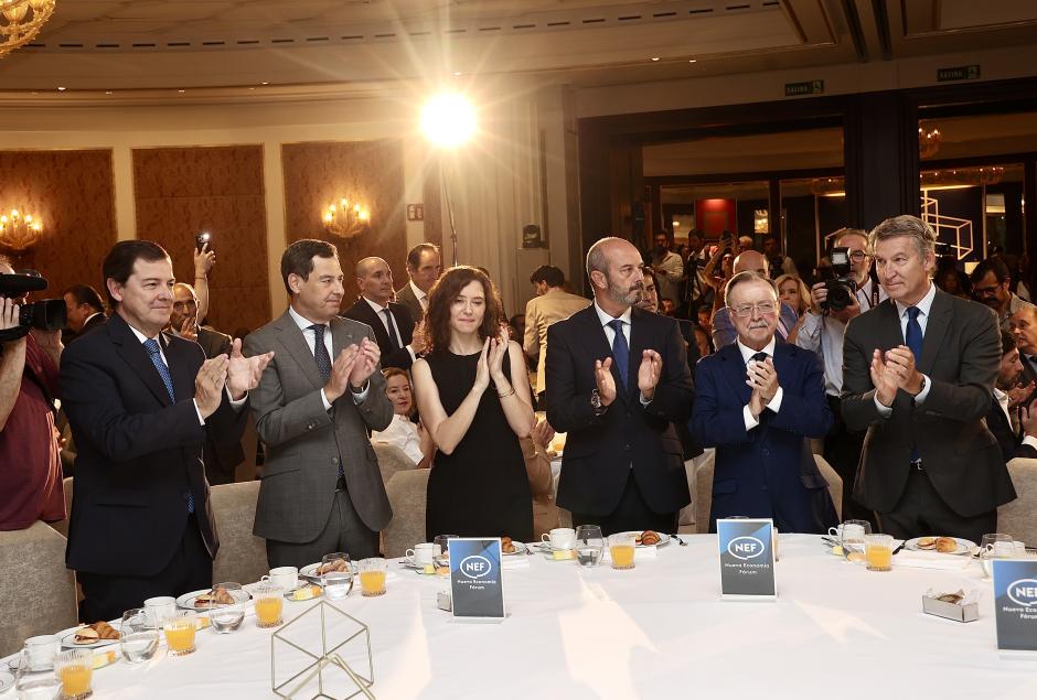 Dirigentes 'populares' arropan a Vivas, presidente de Ceuta, este lunes, en un acto en Madrid