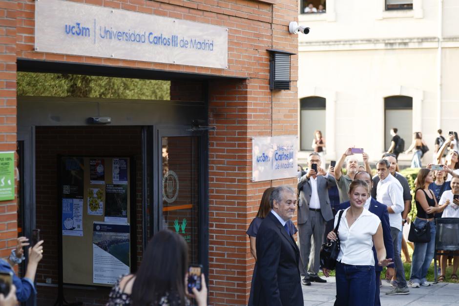 La Princesa Leonor, este lunes, en la universidad Carlos III