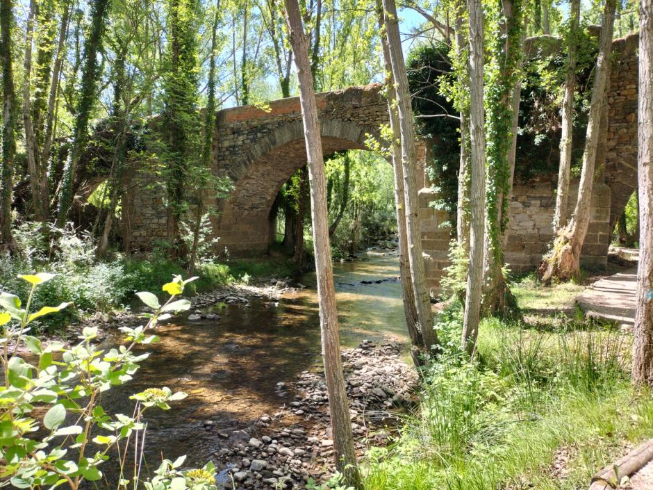 Puente medieval sobre el río Cidacos