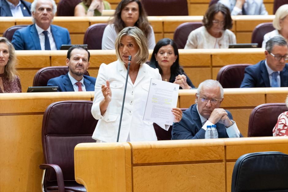 La portavoz del PP en el Senado, Alicia García, interviene durante una sesión plenaria en el Senado
Jesús Hellín / Europa Press
08 SEPTIEMBRE 2026;SENADO;PLENO;
08/9/2026
