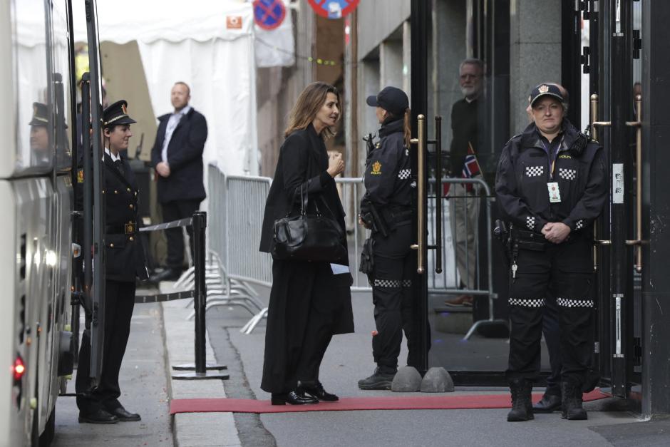 Rosario Nadal llega a Oslo para el funeral de Harald V