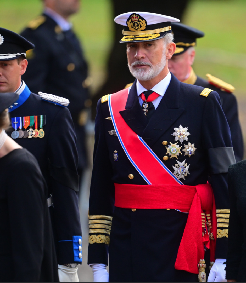 El Rey Felipe VI en el funeral del Rey Harald V de Noruega