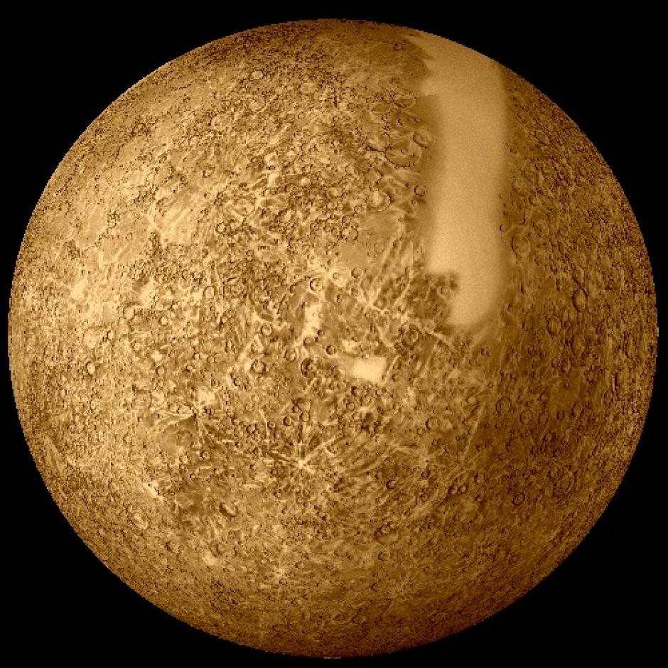 Cartografía de Mercurio realizada por la Mariner 10 en el periodo 1974‑1975