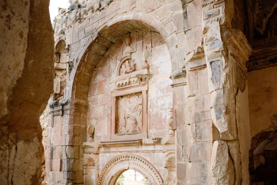 Detalle de la iglesia de Santo Domingo de Silos