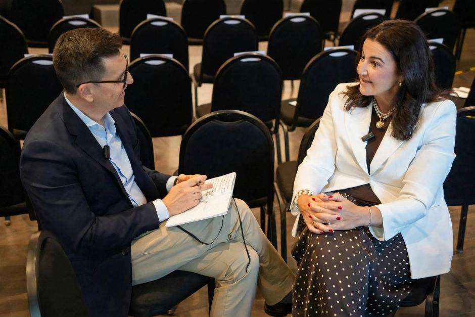 Gema Martín Del Burgo durante la entrevista