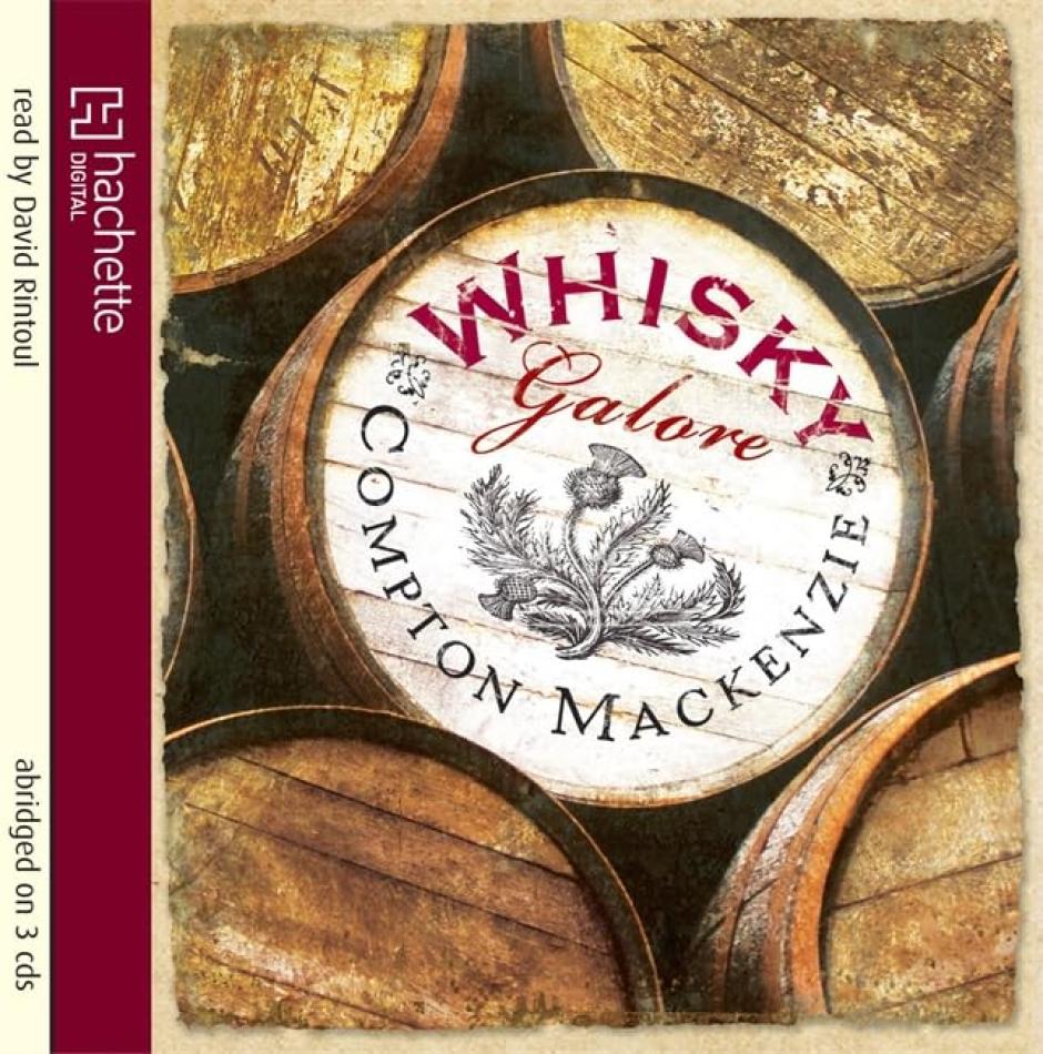 Cubierta de la novela Whisky Galore (1947) de Compton McKenzie