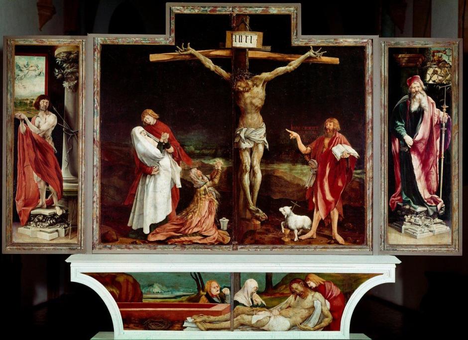 Matthias Grünewald — Crucifixión del Retablo de Isenheim (1512-1516)