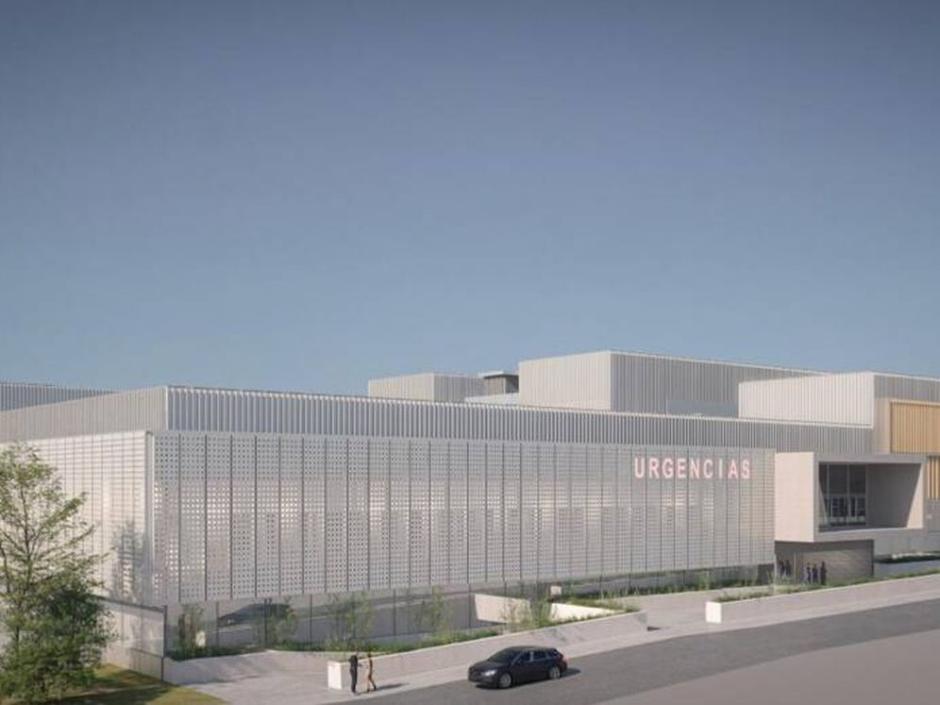 Render de la zona de Urgencias del hospital de Finestrat