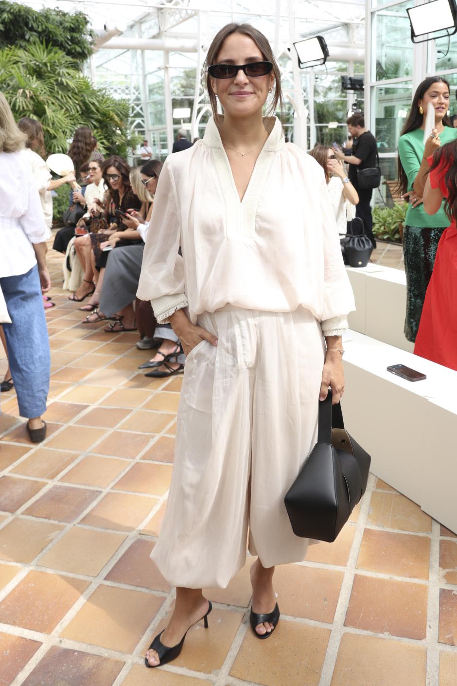 Marta Pombo  at the front row of Firma collection during Pasarela Cibeles Mercedes-Benz Fashion Week Madrid 2065 in Madrid, on Monday , 14 September 2026.