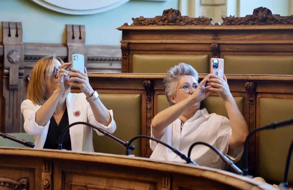 Las concejales de Valladolid Toma la Palabra