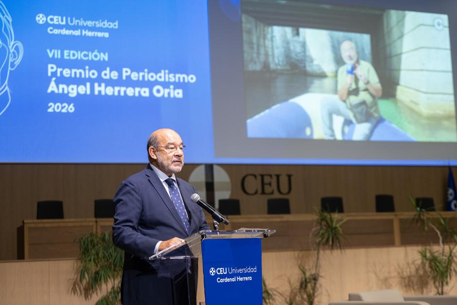 Ángel Expósito durante su intervención