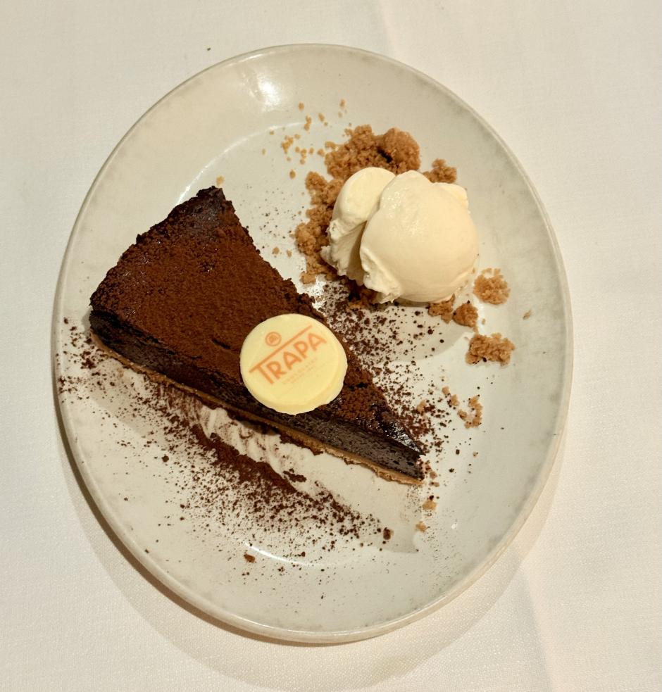 Tarta de chocolate Trapa en Floren Domezain
