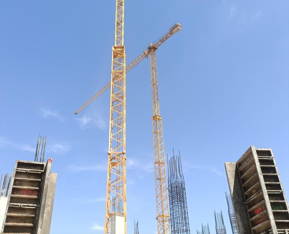 Imagen de archivo de construcción de viviendas en Valencia