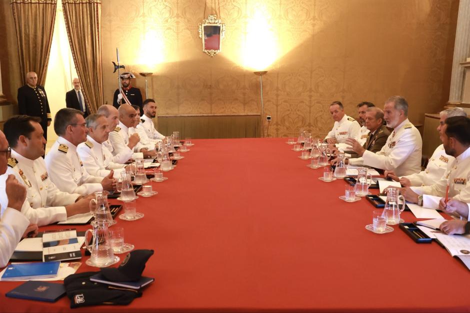 Un momento de la reunión celebrada este jueves en el Palacio Real de El Pardo