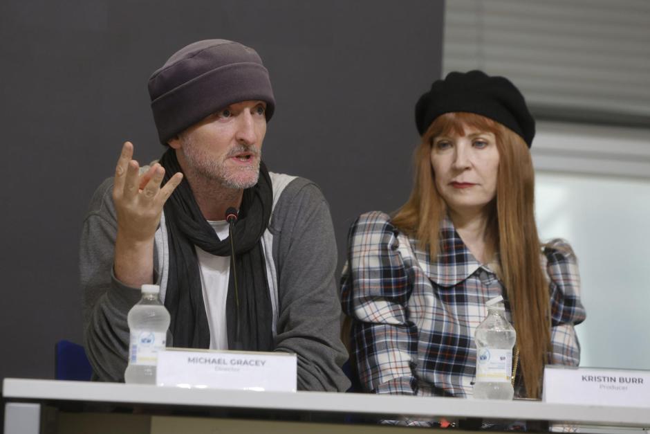 El director de Disney de la película 'Enredados', Michael Graceyy la productora Kristin Burr