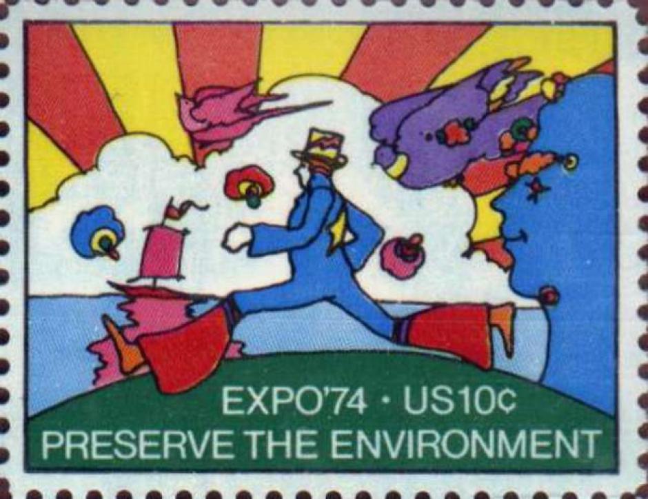 Sello de correos de Peter Max