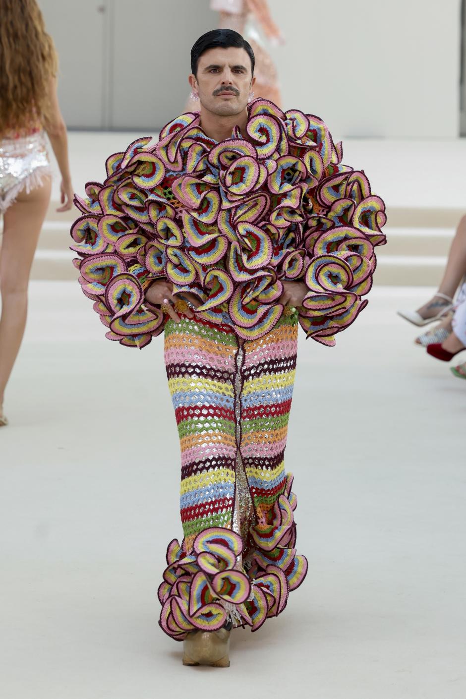 A model wears at collection runway a creation from “Celia B“ during Pasarela Cibeles Mercedes-Benz Fashion Week Madrid 2026 in Madrid, on Tuesday , 15 September 2026.
