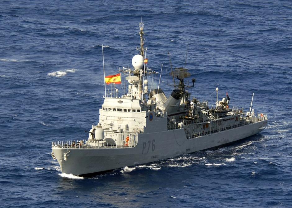Navegación del patrullero de altura Infanta Elena P-76 de la Armada española