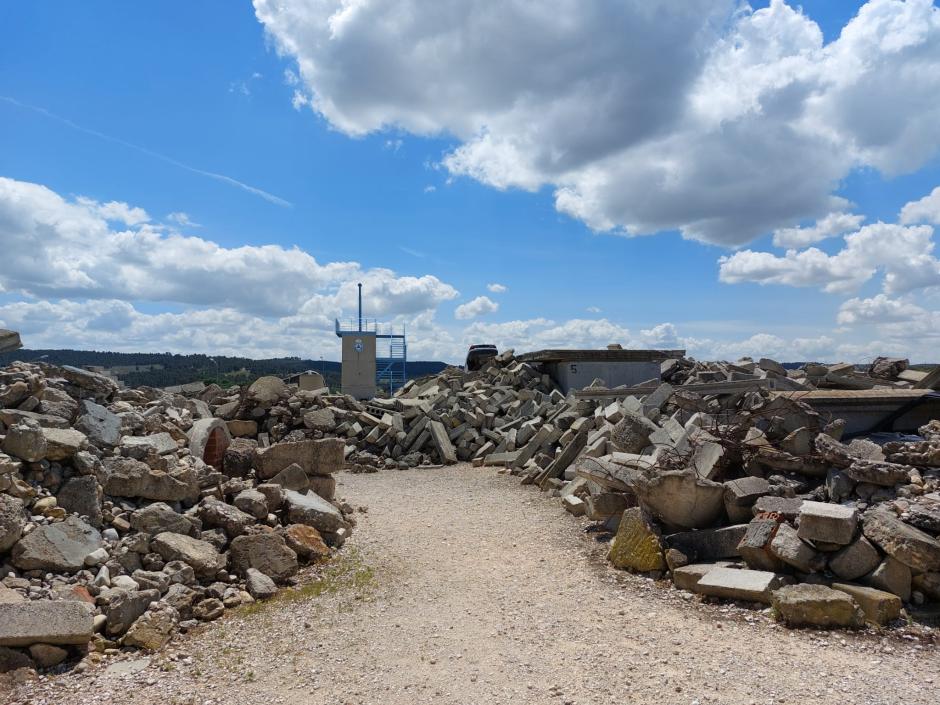 Zona de derrumbes