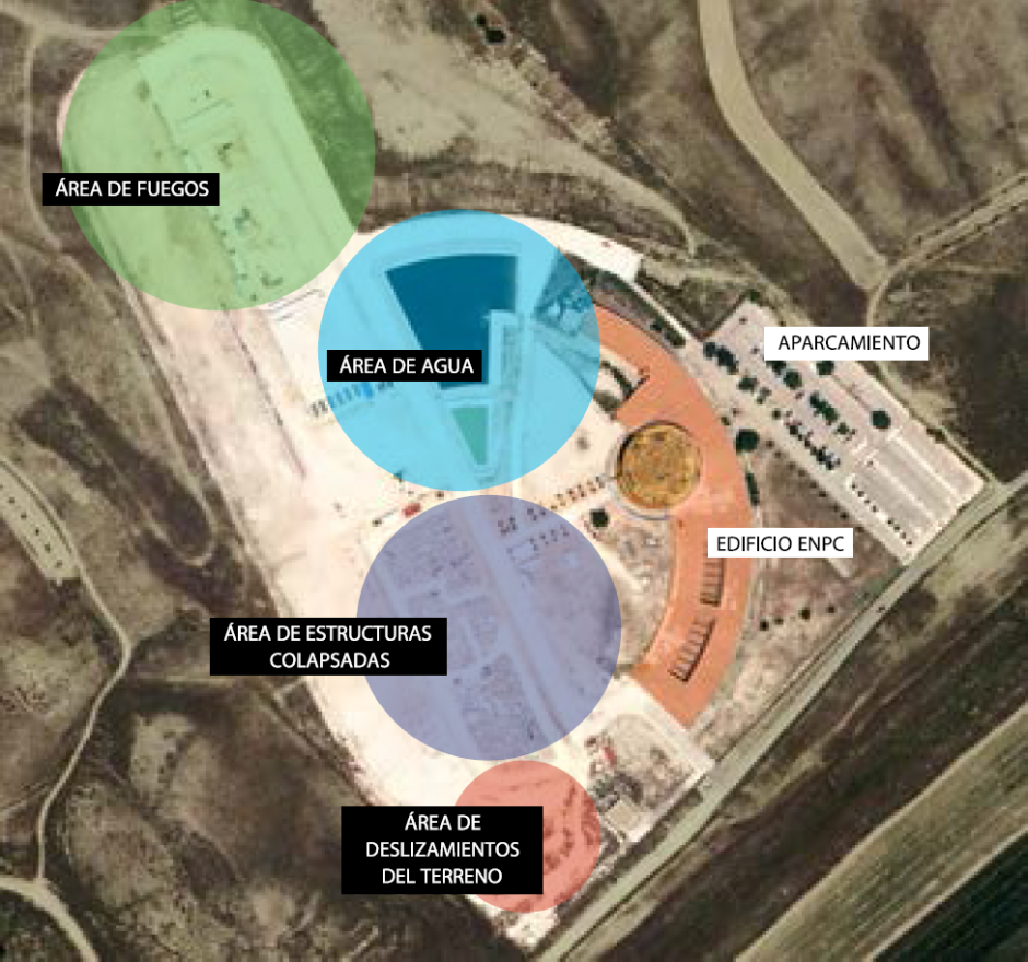 Campo de prácticas para los entrenamientos