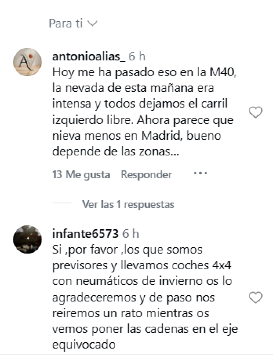 Los comentarios no tienen desperdicio