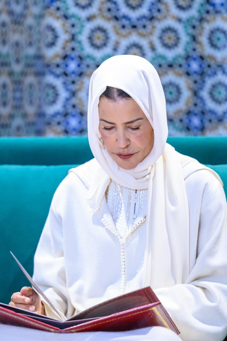 Lalla Meryem presidió una vigilia religiosa en la mezquita de Assouna en Rabat