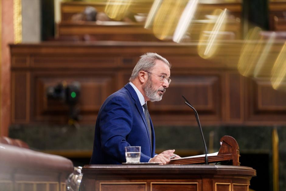 El diputado de Carlos Flores, durante una sesión plenaria en el Congreso, en una imagen de archivo