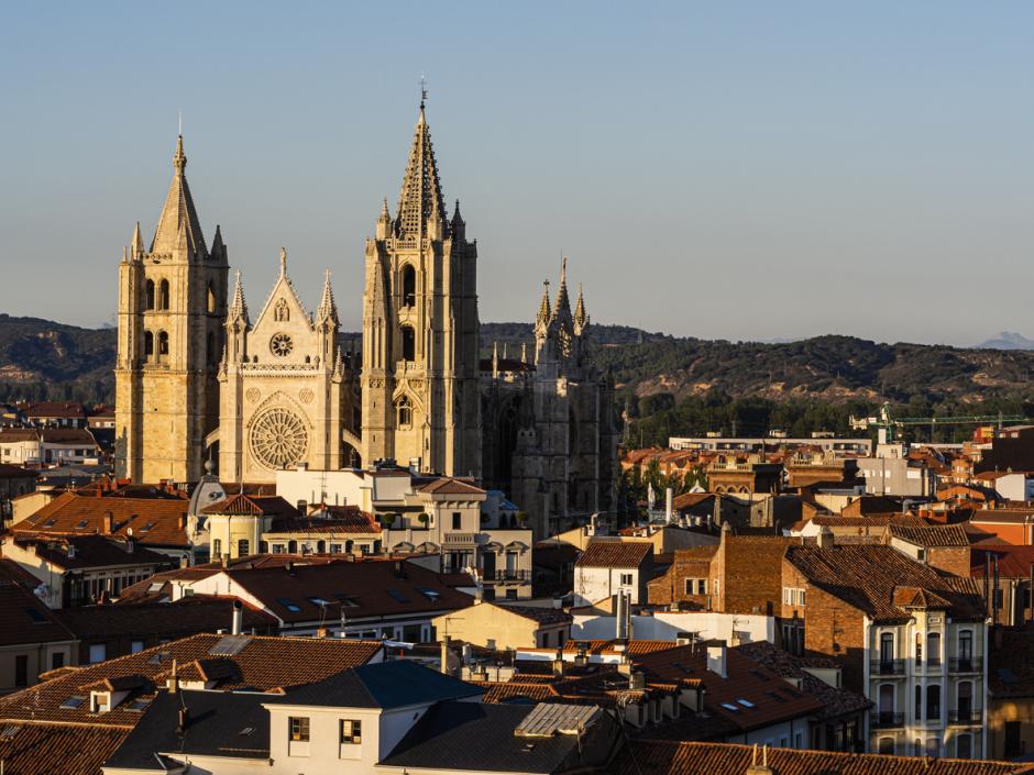 Vista de la catedral de León