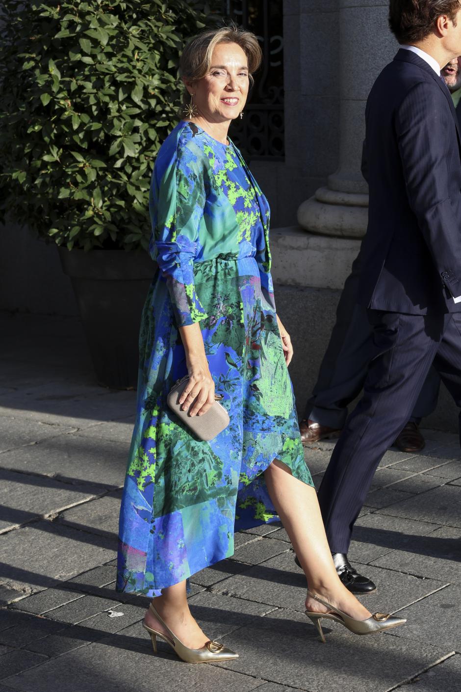 Cuca Gamarra attending the opening of the season of the Royal Theatre 2026 / 2027 in Madrid on Wednesday, 23 September 2026.