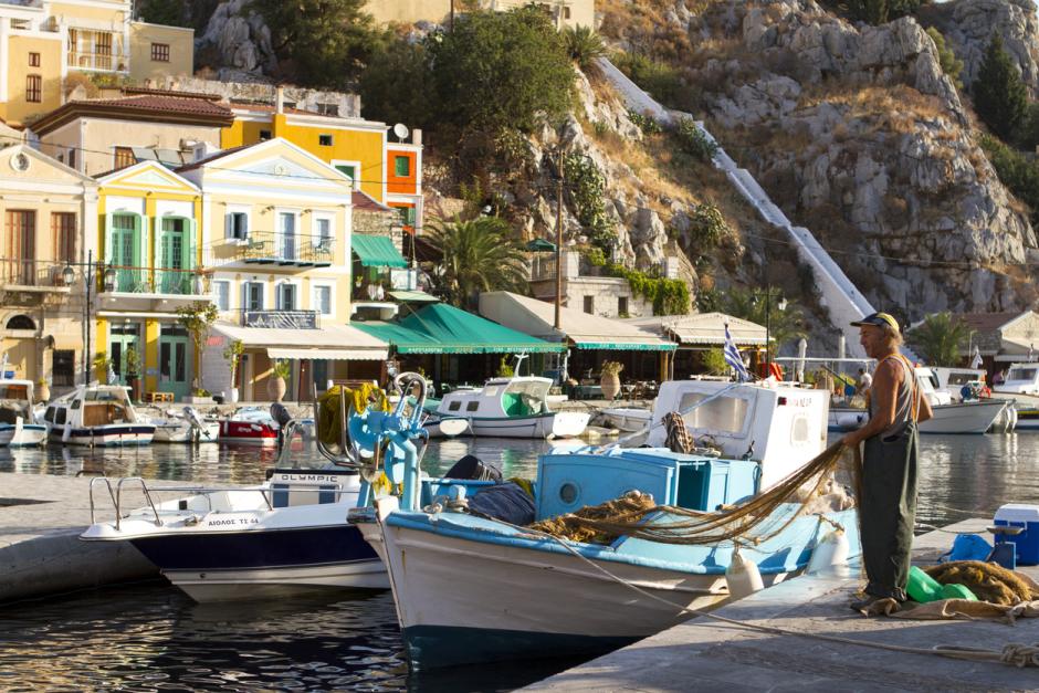 Pescador de la isla de Symi