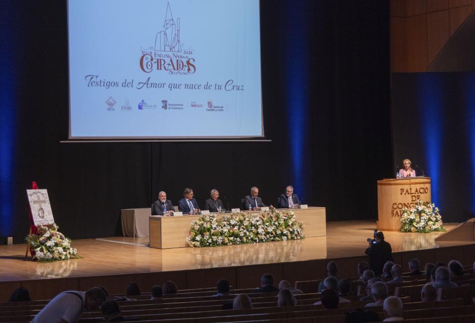 El consejero de Cultura, Turismo y Deporte, Alberto Díaz Pico, participa en la inauguración del XXXVII Encuentro Nacional de Cofradías en Salamanca