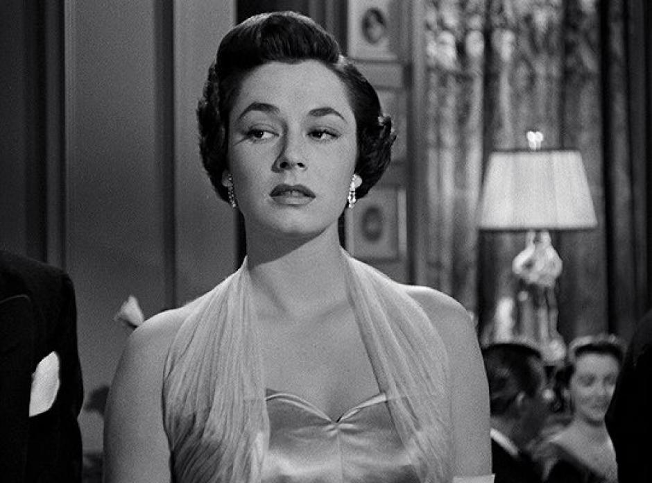 Ruth Roman en 'Extraños en un tren'