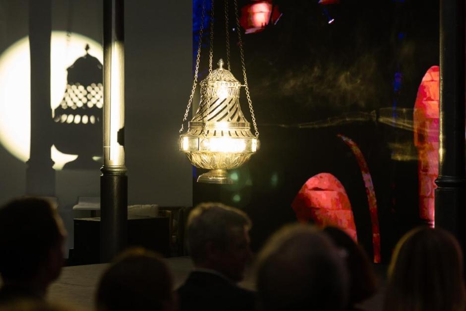 Han mostrado el botafumeiro durante la presentación