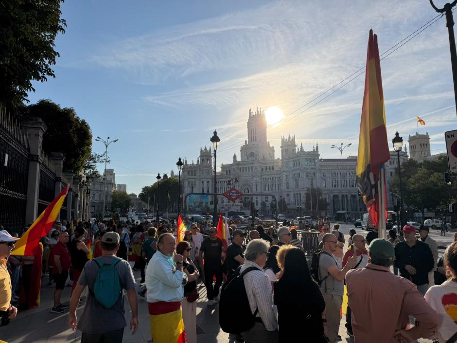 Cibeles, antes de la 2ª Marcha por la Dignidad de España