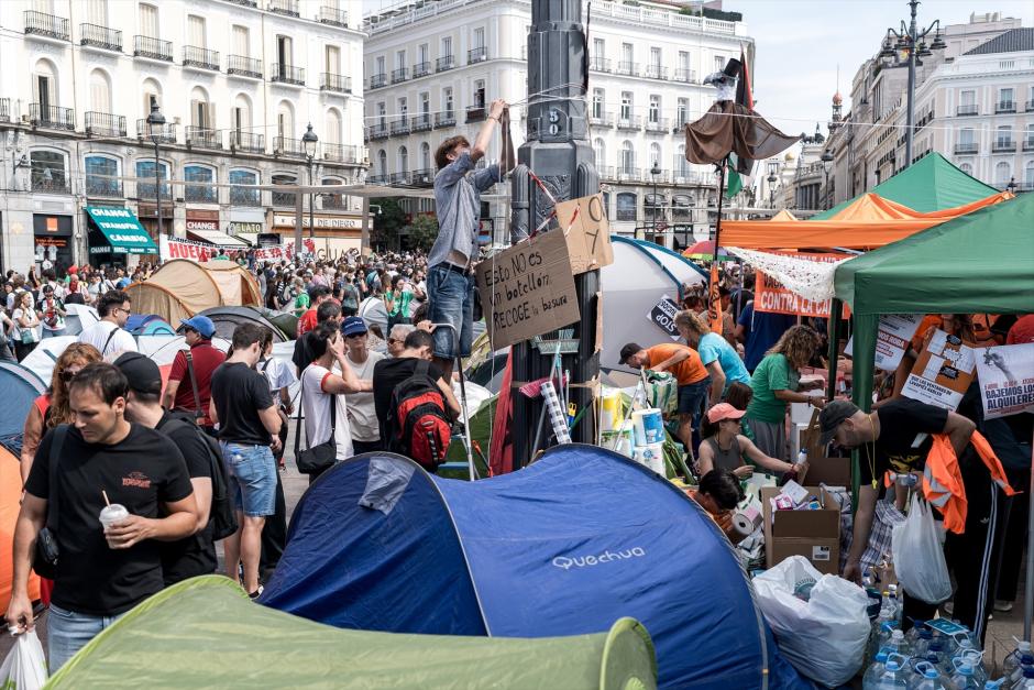 La Puerta del Sol, en una imagen de este domingo 27 de septiembre
