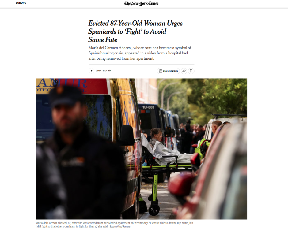 Artículo de The New York Times