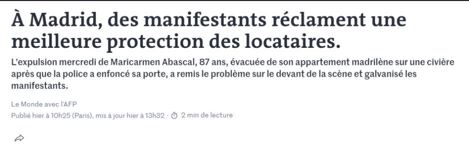 Artículo Le Monde