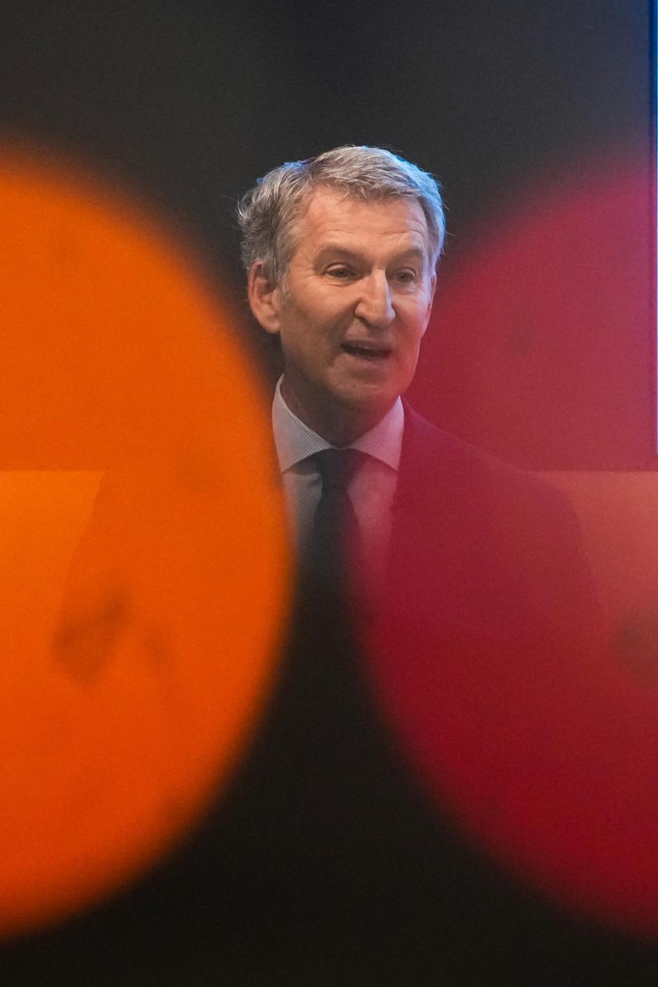 El presidente del PP, Alberto Núñez Feijóo, este martes