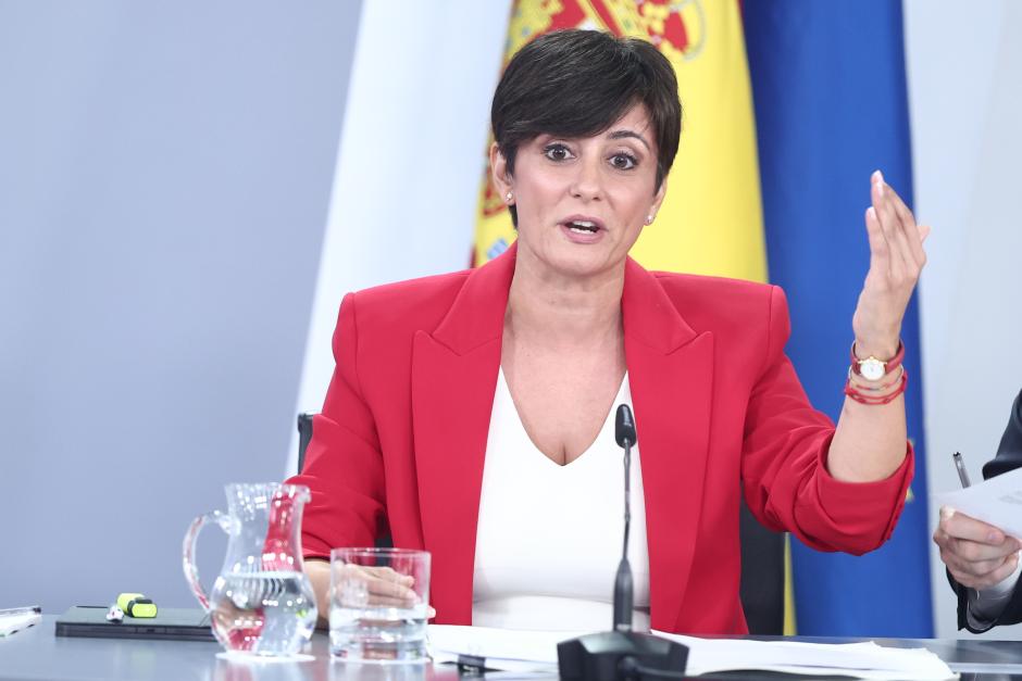 La ministra de Vivienda y Agenda Urbana, Isabel Rodríguez, durante la rueda de prensa posterior al Consejo de Ministros